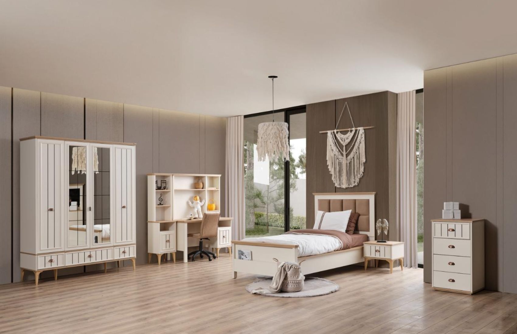 Bella Genç Odası Takımı (4 Kapaklı)