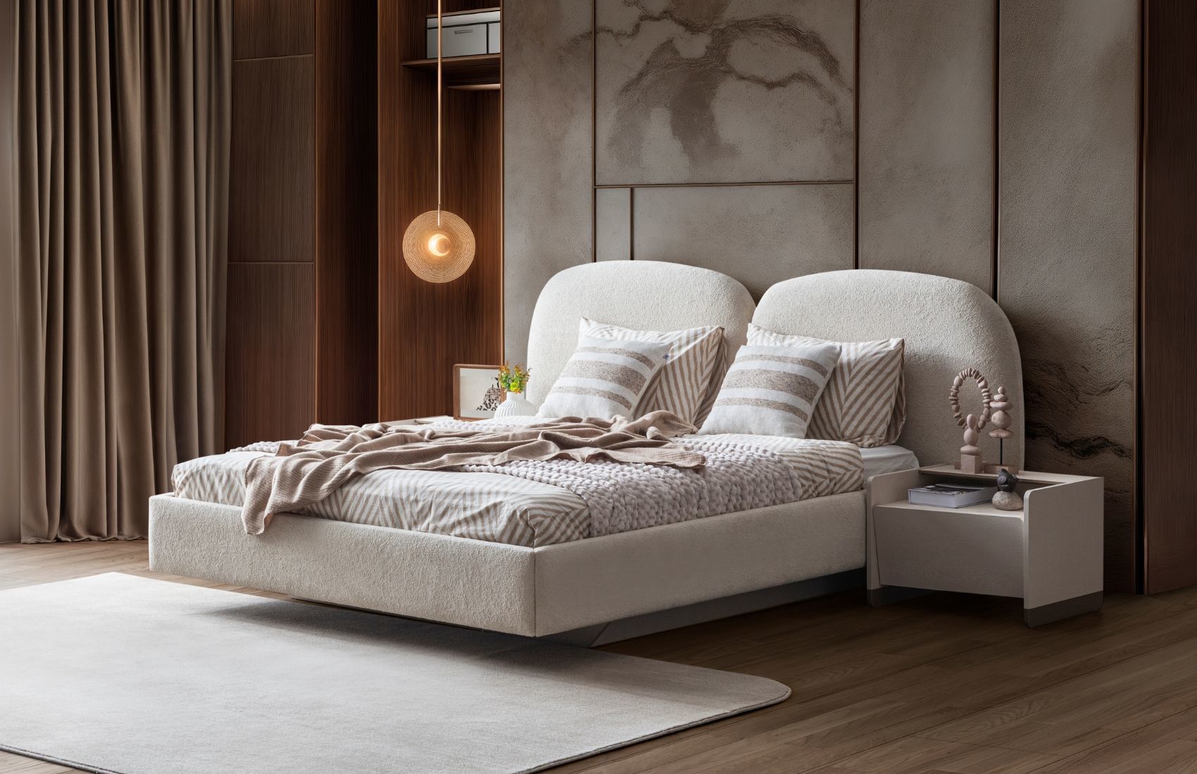 Japandi Bazalı Karyola