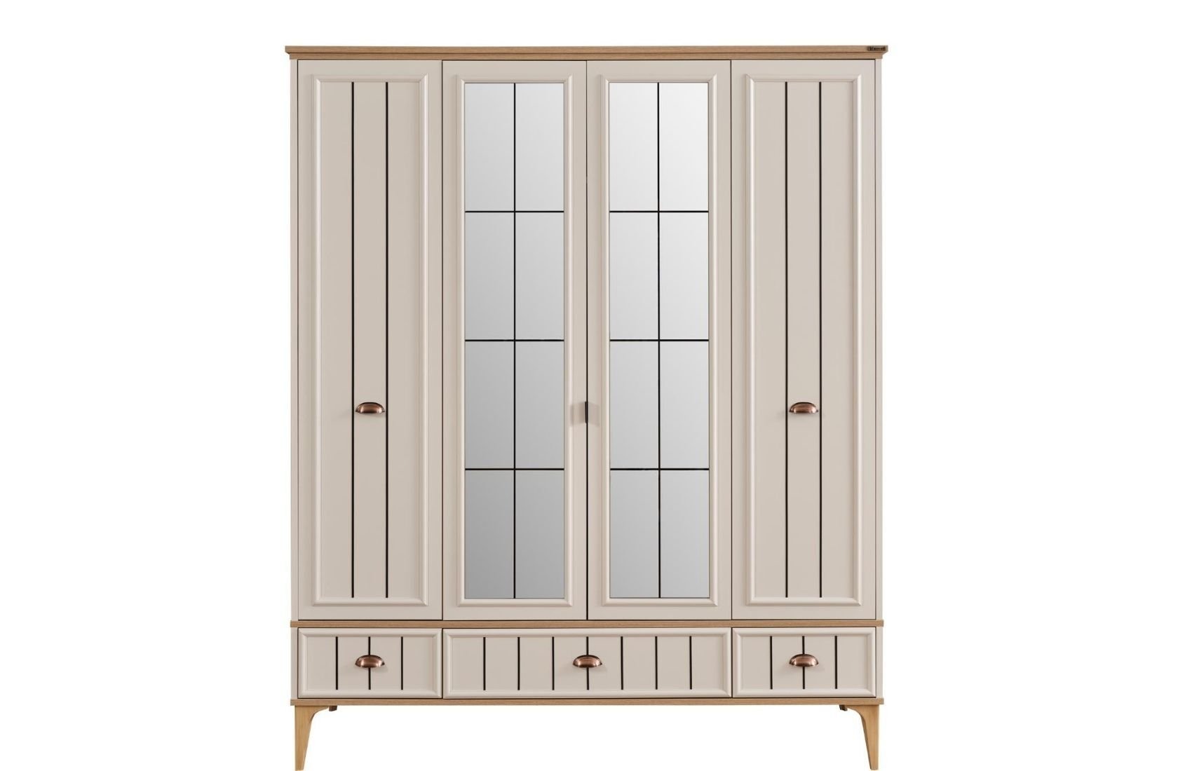 Bella Genç Gardırop (4 Kapaklı)