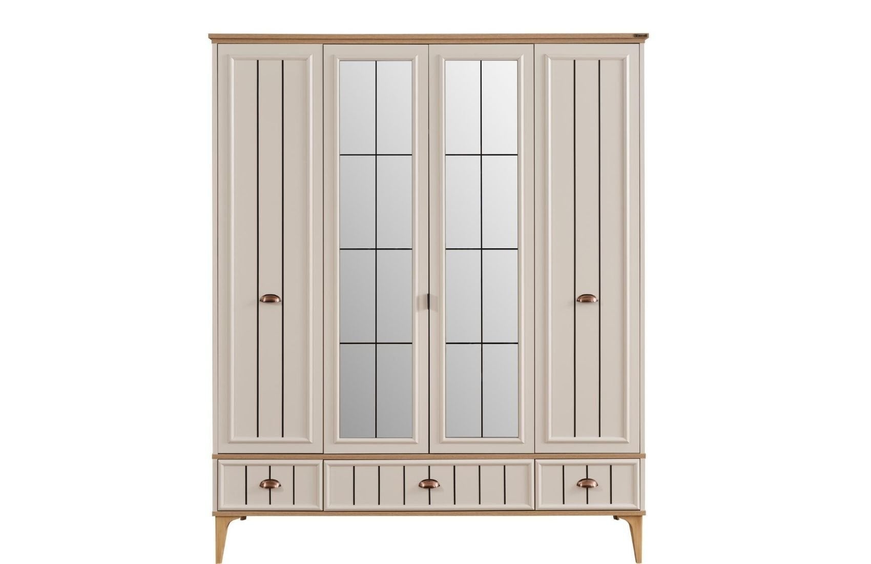 Bella Genç Gardırop (4 Kapaklı)