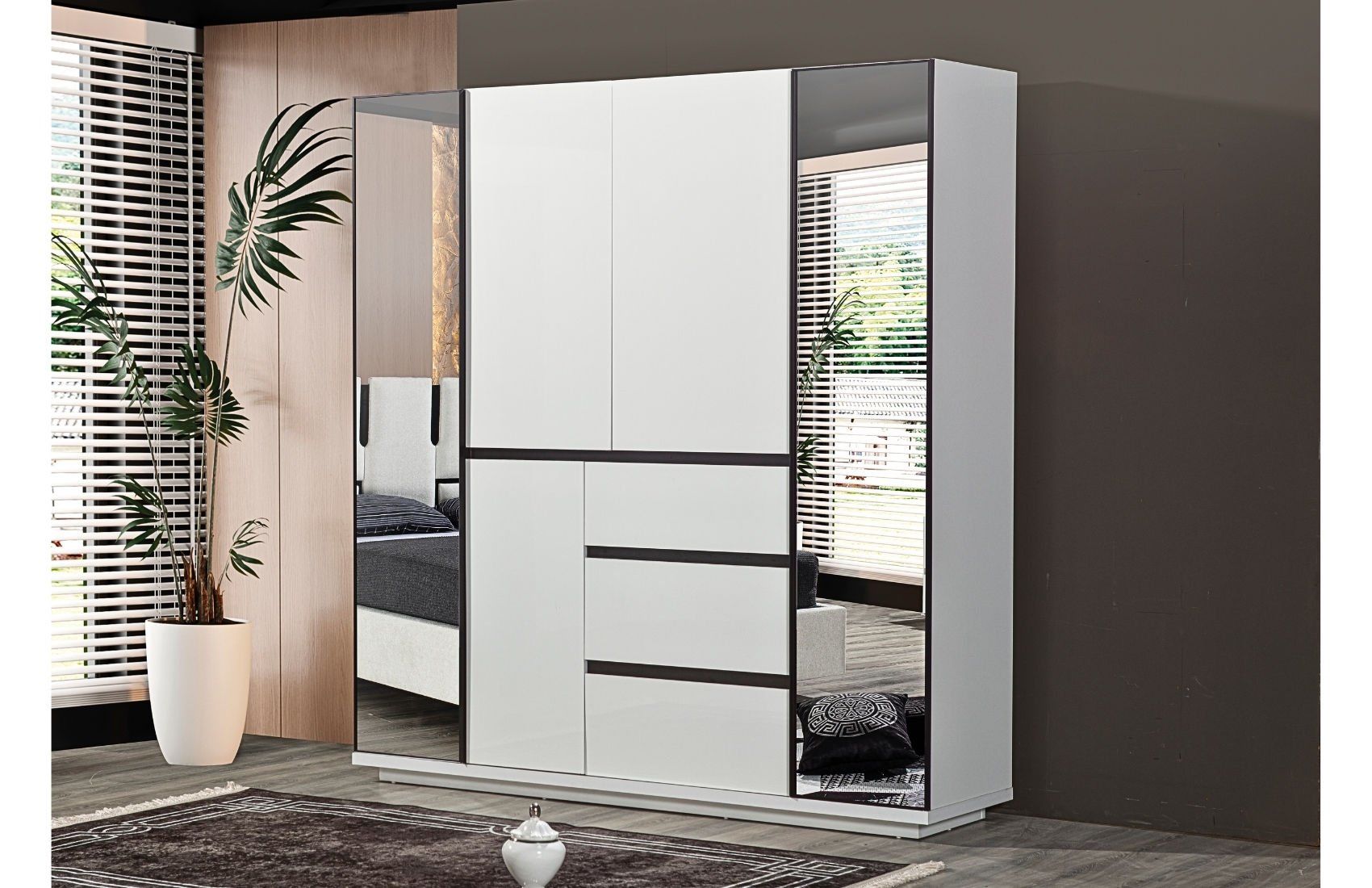 Genova Gardırop(4 Kapaklı)