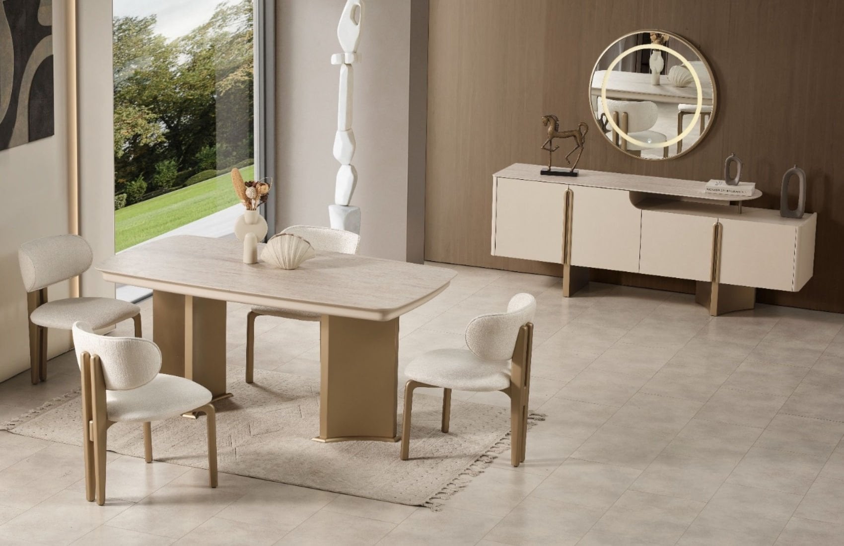 Bodrum Yemek Odası Takımı