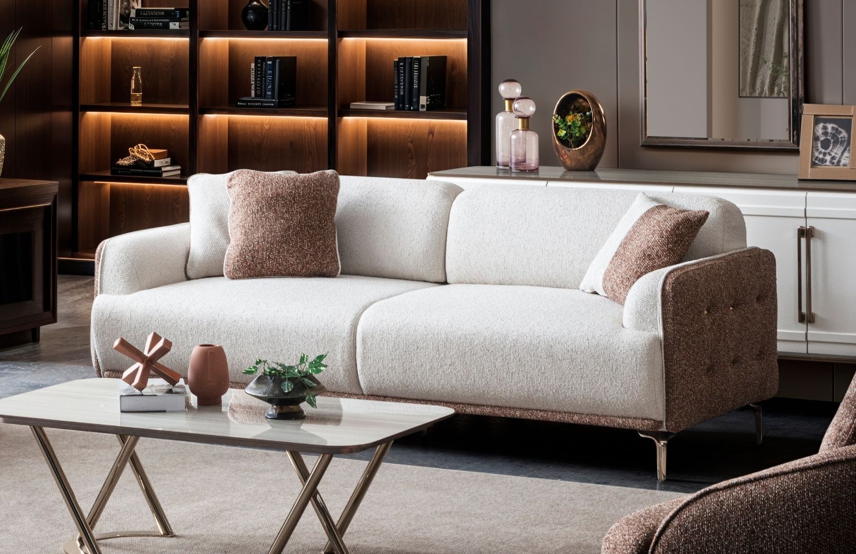 Chloe Üçlü Koltuk