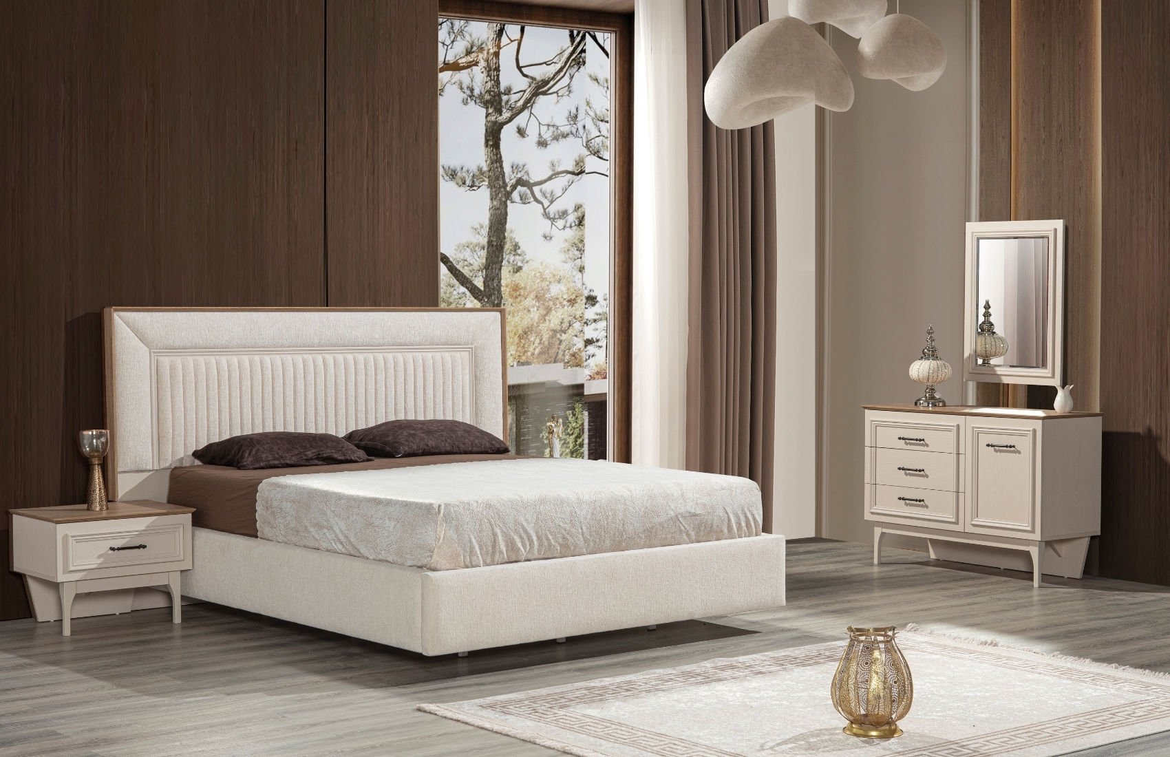 Rose Yatak Odası Takımı(5 Kapaklı)