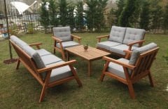 Brüksel Kestane Bahçe Takımı (Gri)