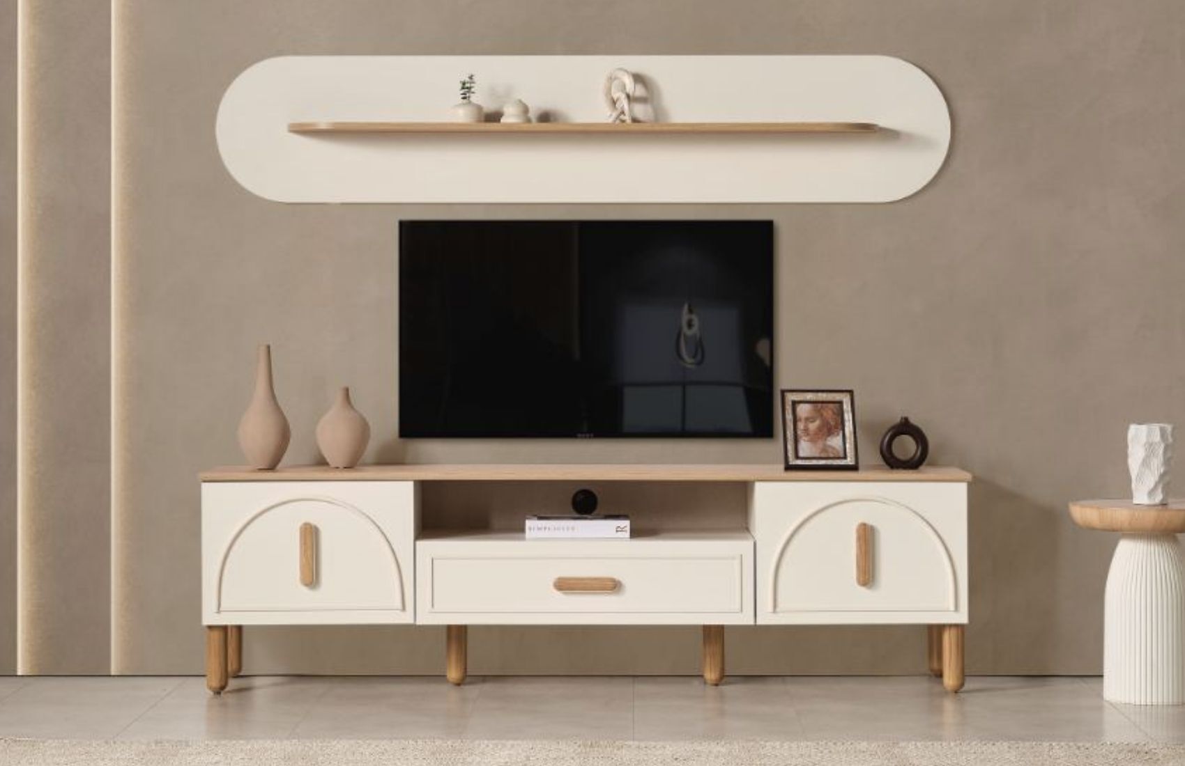 Bohem Duvar Fonlu Tv Ünitesi