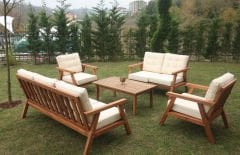 Brüksel Kestane Bahçe Takımı (Krem)