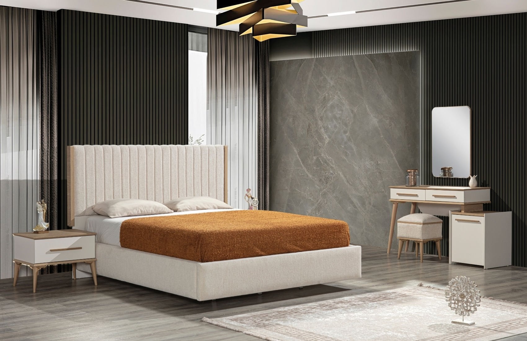 Zambak Yatak Odası Takımı(6 Kap.)