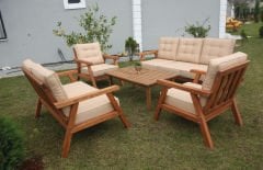 Brüksel Kestane Bahçe Takımı (Vizon)