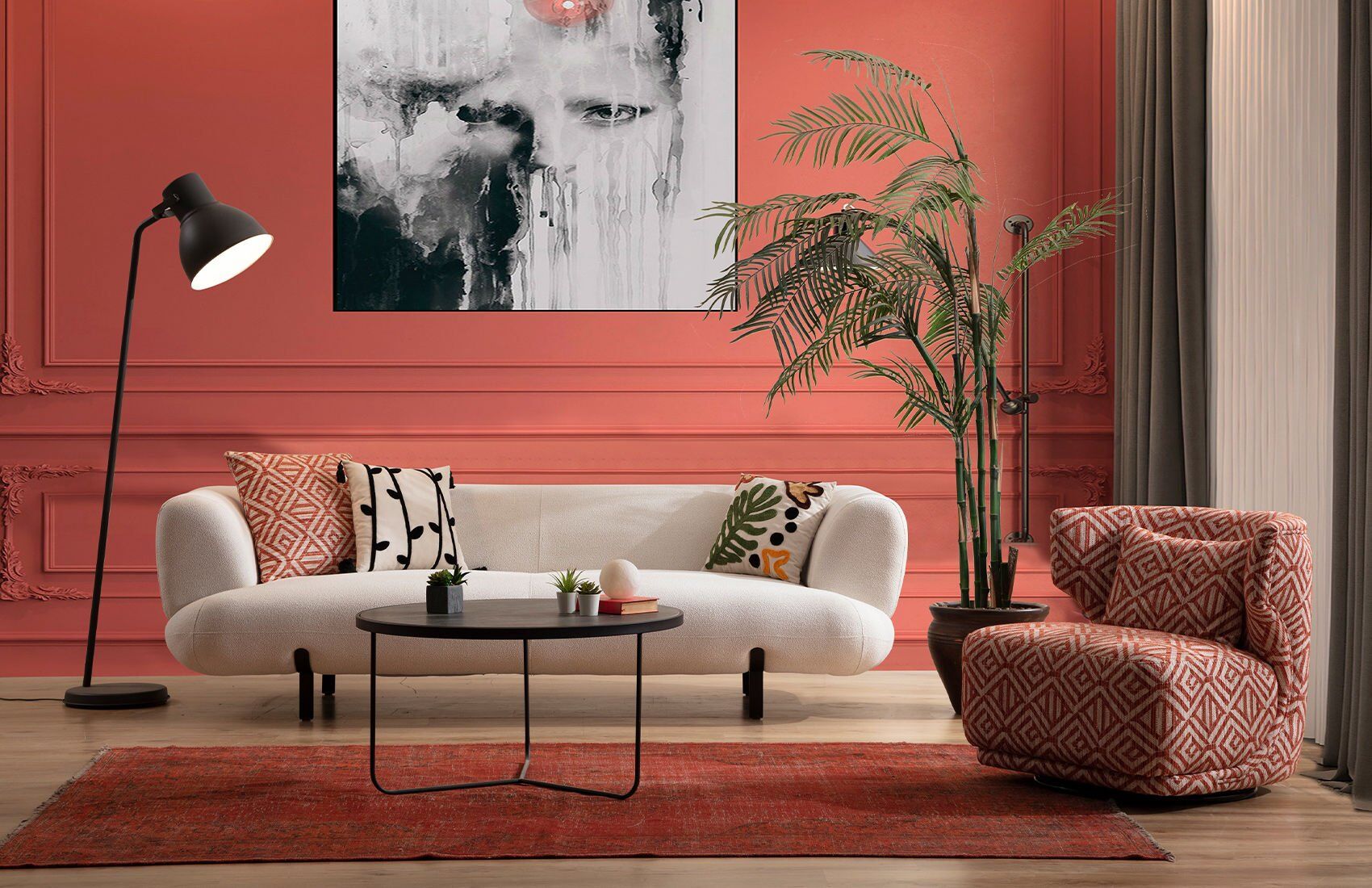 Manetti Üçlü Koltuk