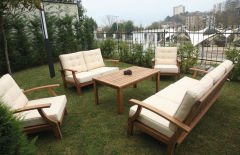 Paris Kestane Bahçe Takımı (Krem)