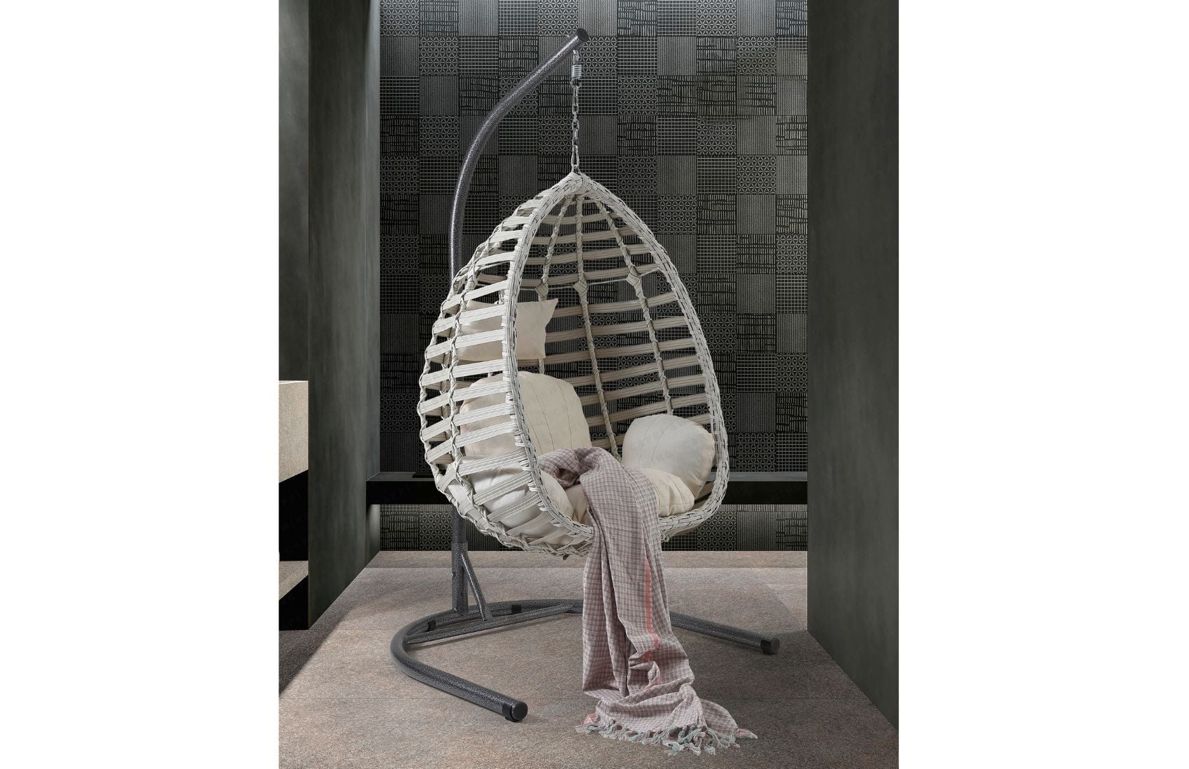 Gümbet Tekli Salıncak(Beyaz)