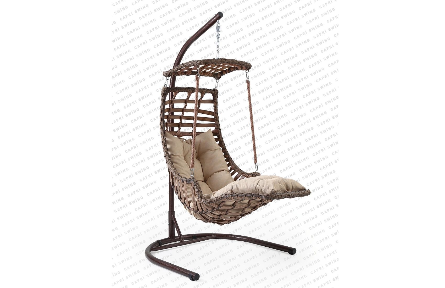 Alaçatı Plus Tekli Salıncak (Kahve)