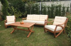 Madrid Kestane Bahçe Takımı (Krem)