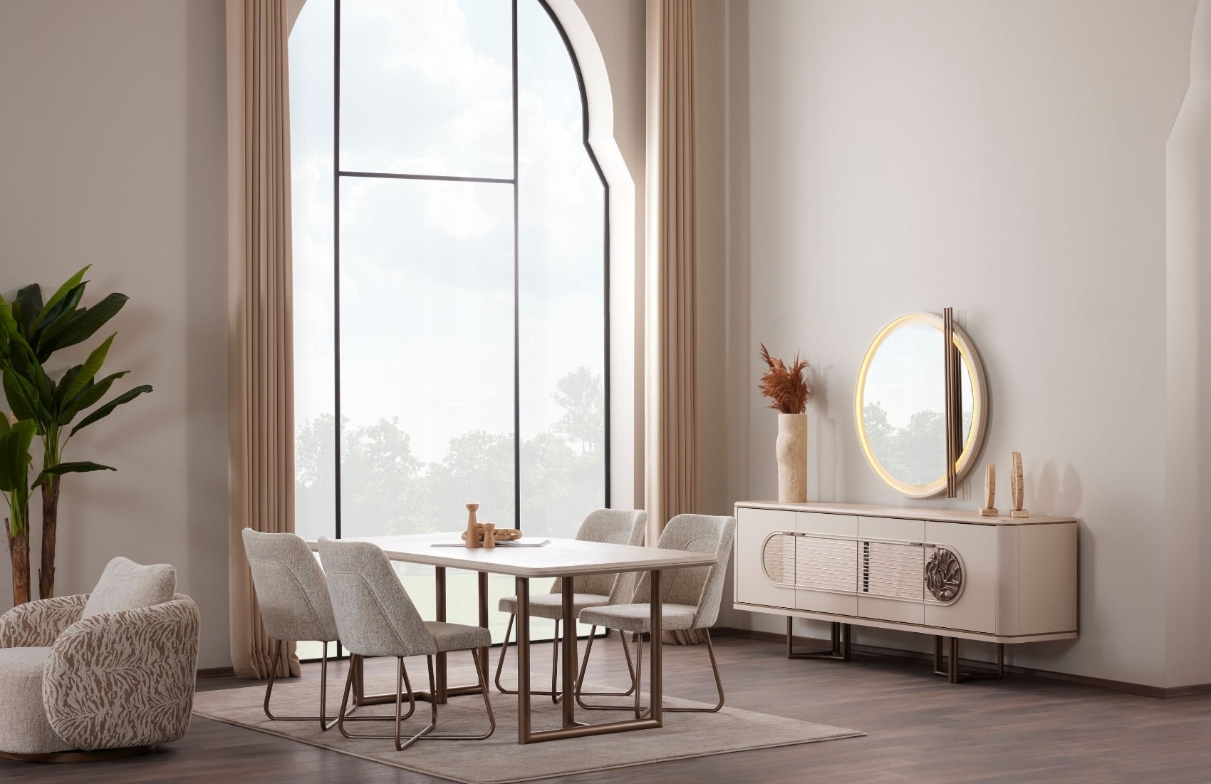 Loft Yemek Odası Takımı