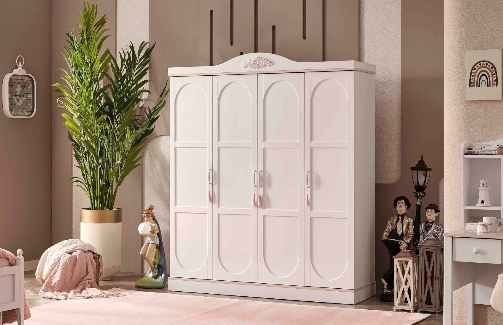 Paris Genç Dört Kapılı Gardırop