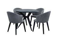 Stil Siyah Mutfak Masası Takımı