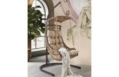 Alaçatı Tekli Salıncak (Açık Kahve)