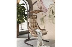 Alaçatı Tekli Salıncak (Açık Kahve)