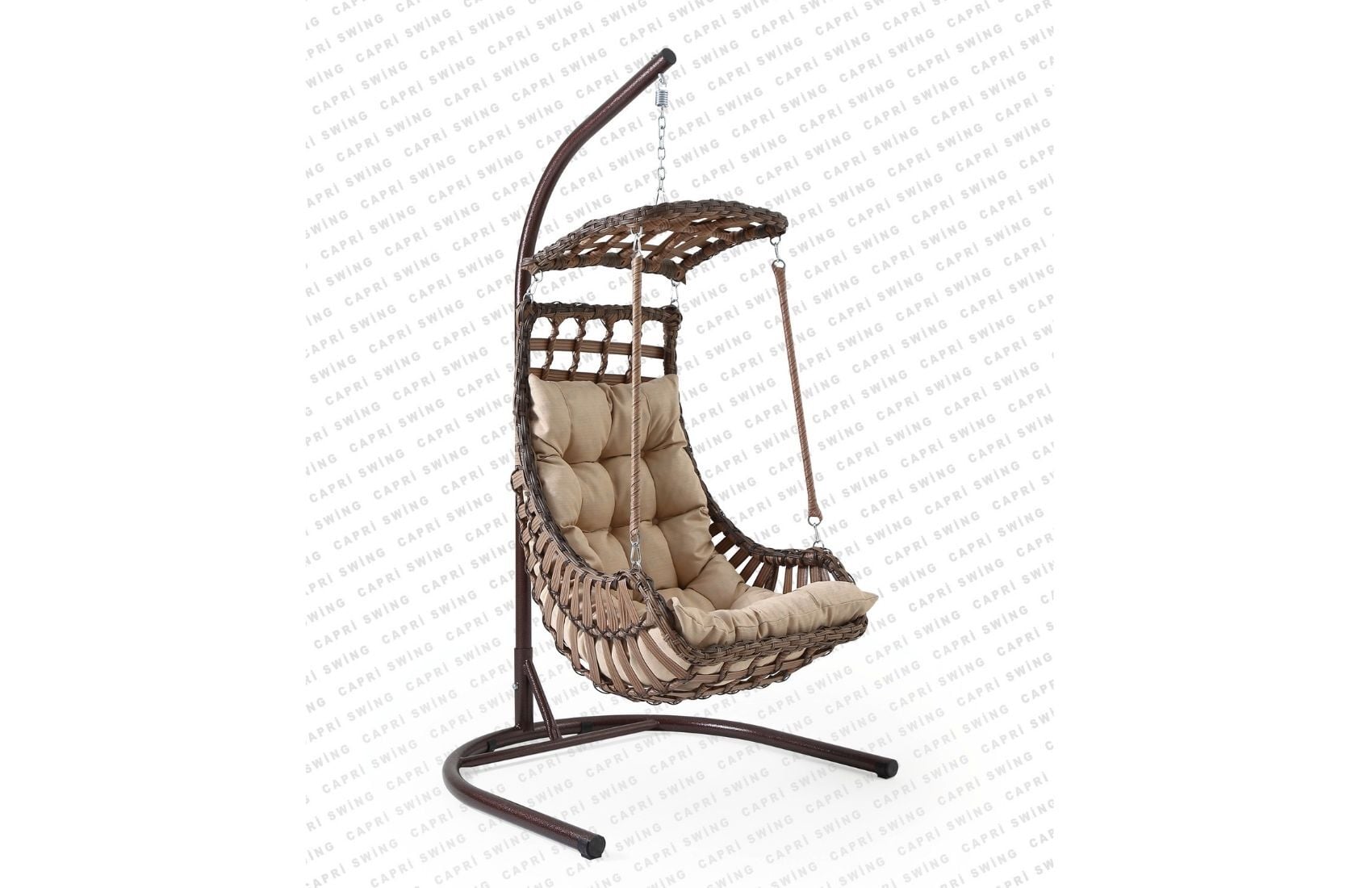 Alaçatı Tekli Salıncak (Kahve)