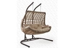 Cunda Çiftli Salıncak (Açık Kahve)