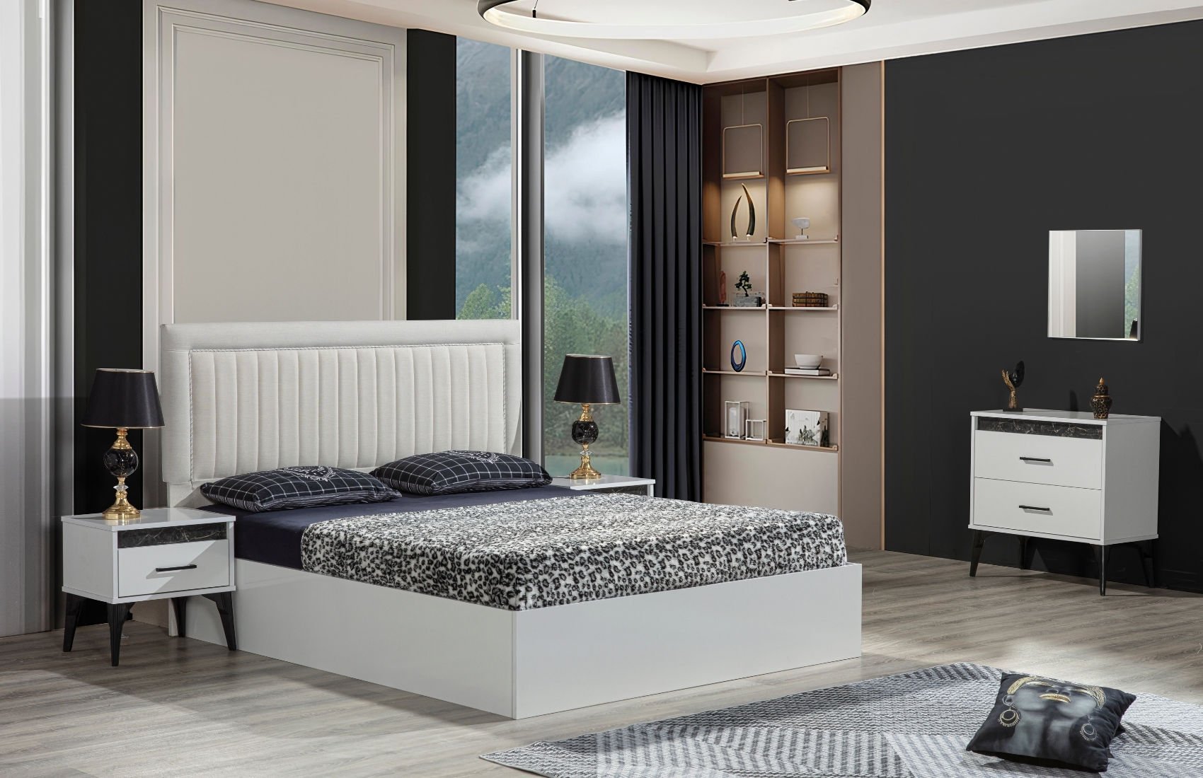 Kuğu Yatak Odası Takımı(5 Kapaklı)