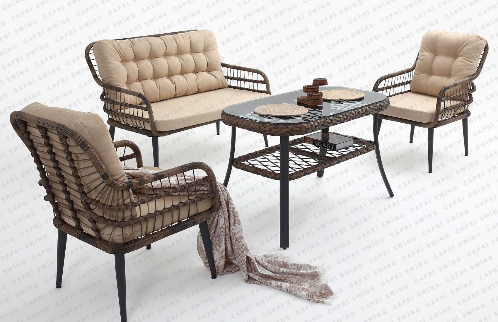 Pisa İkili Oturma Grubu(Kahve)