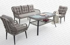 Pisa Üçlü Oturma Grubu(Gri)