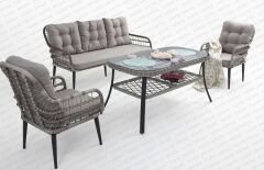 Pisa Üçlü Oturma Grubu(Gri)