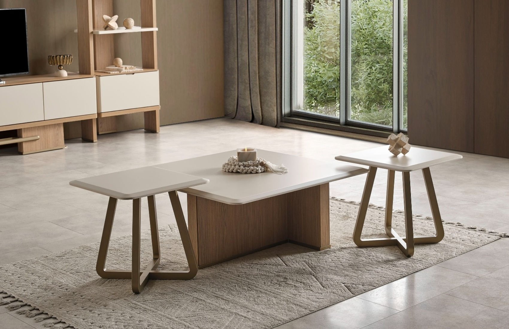 Ada Sehpa Set (Meşe)