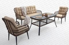 Pisa Üçlü Oturma Grubu(Kahve)