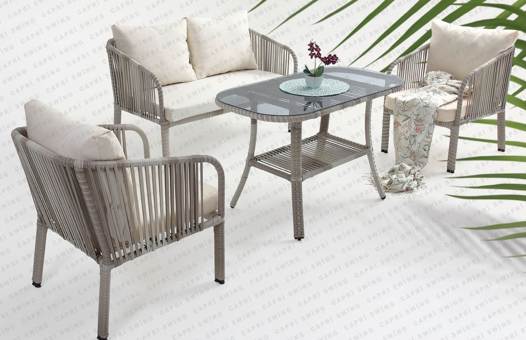 Artemis İkili Oturma Grubu (Beyaz)