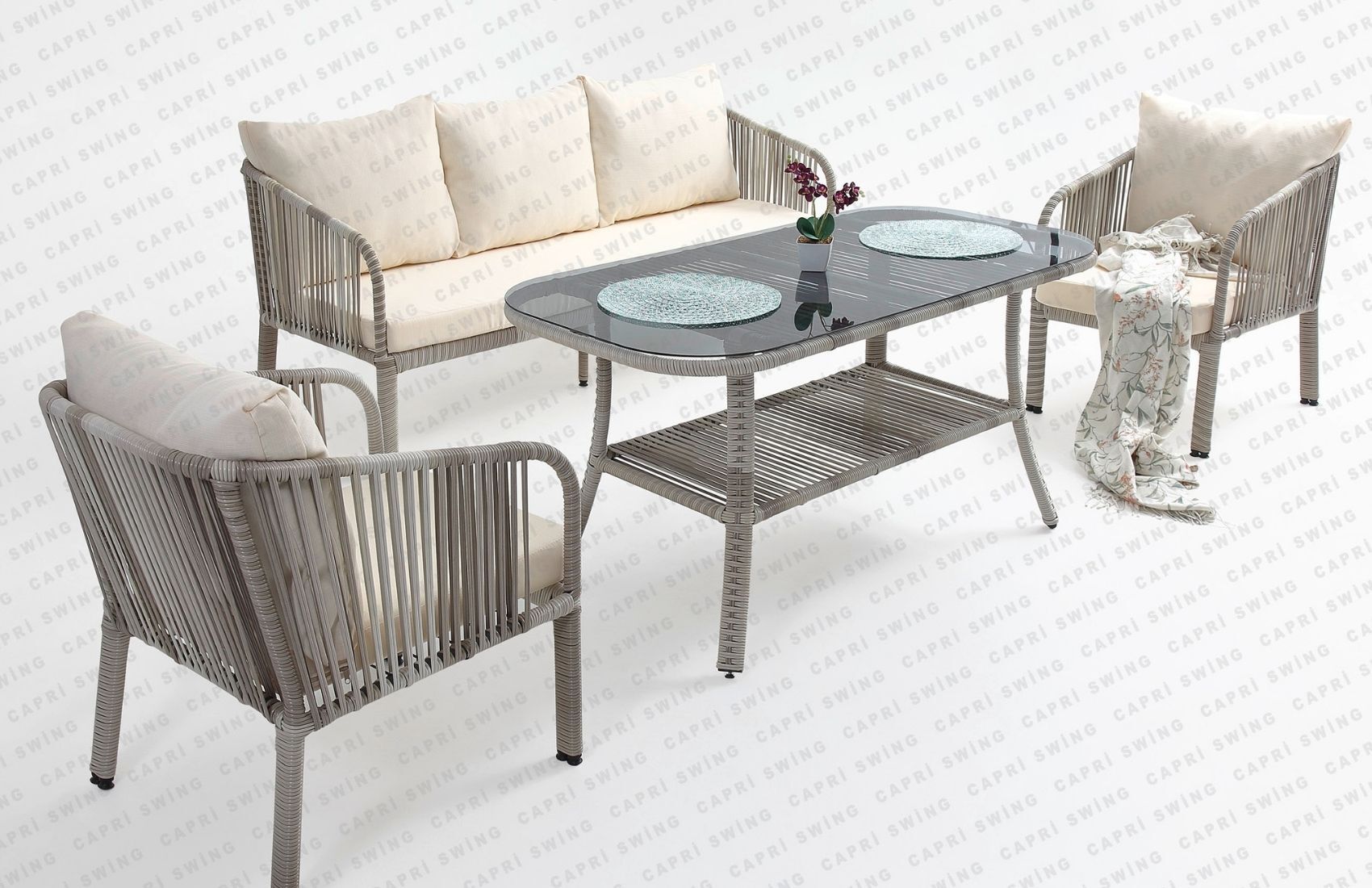 Artemis Üçlü Oturma Grubu (Beyaz)