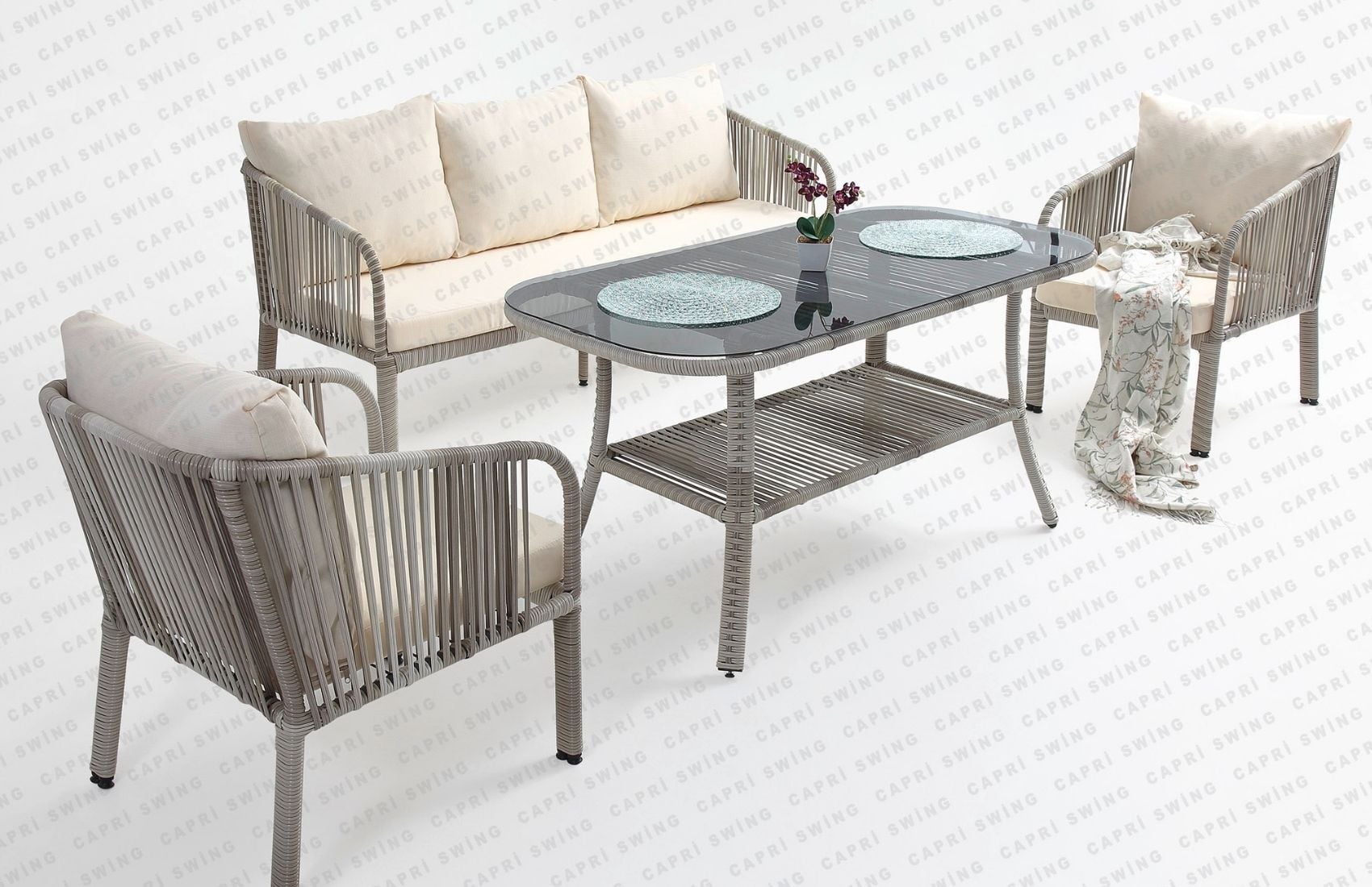 Artemis Üçlü Oturma Grubu (Beyaz)