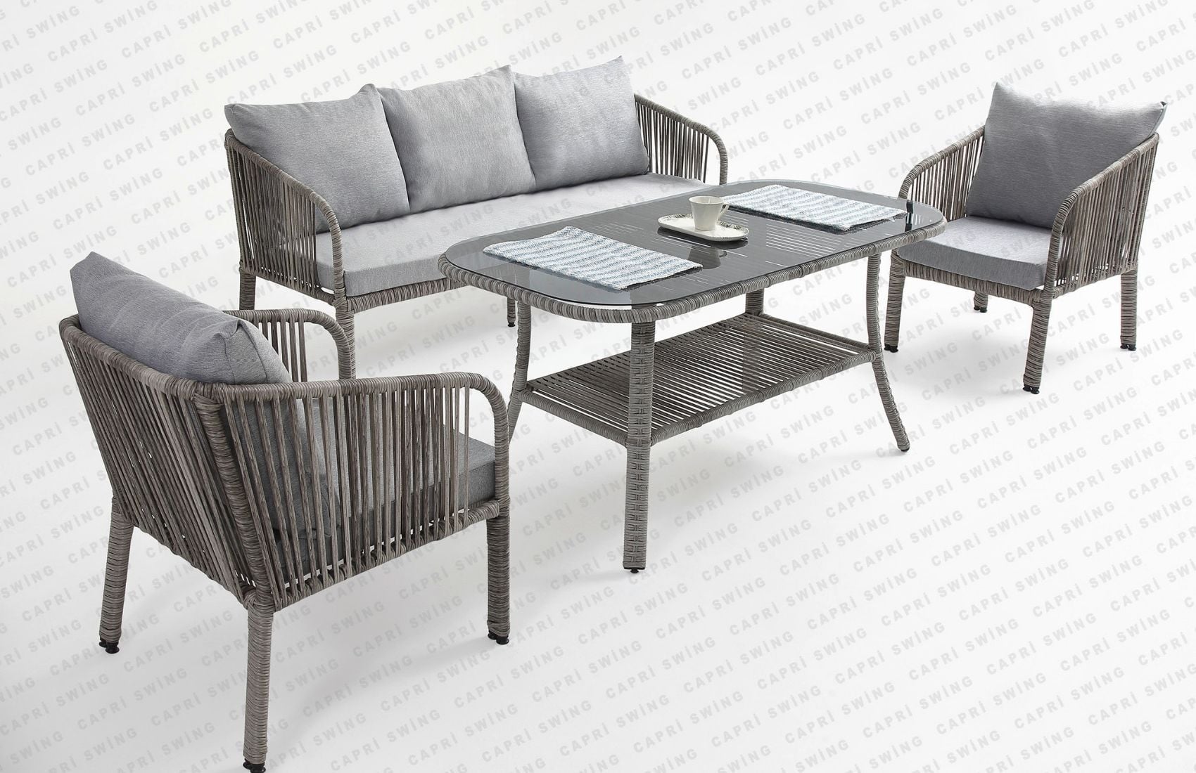 Artemis Üçlü Oturma Grubu (Gri)