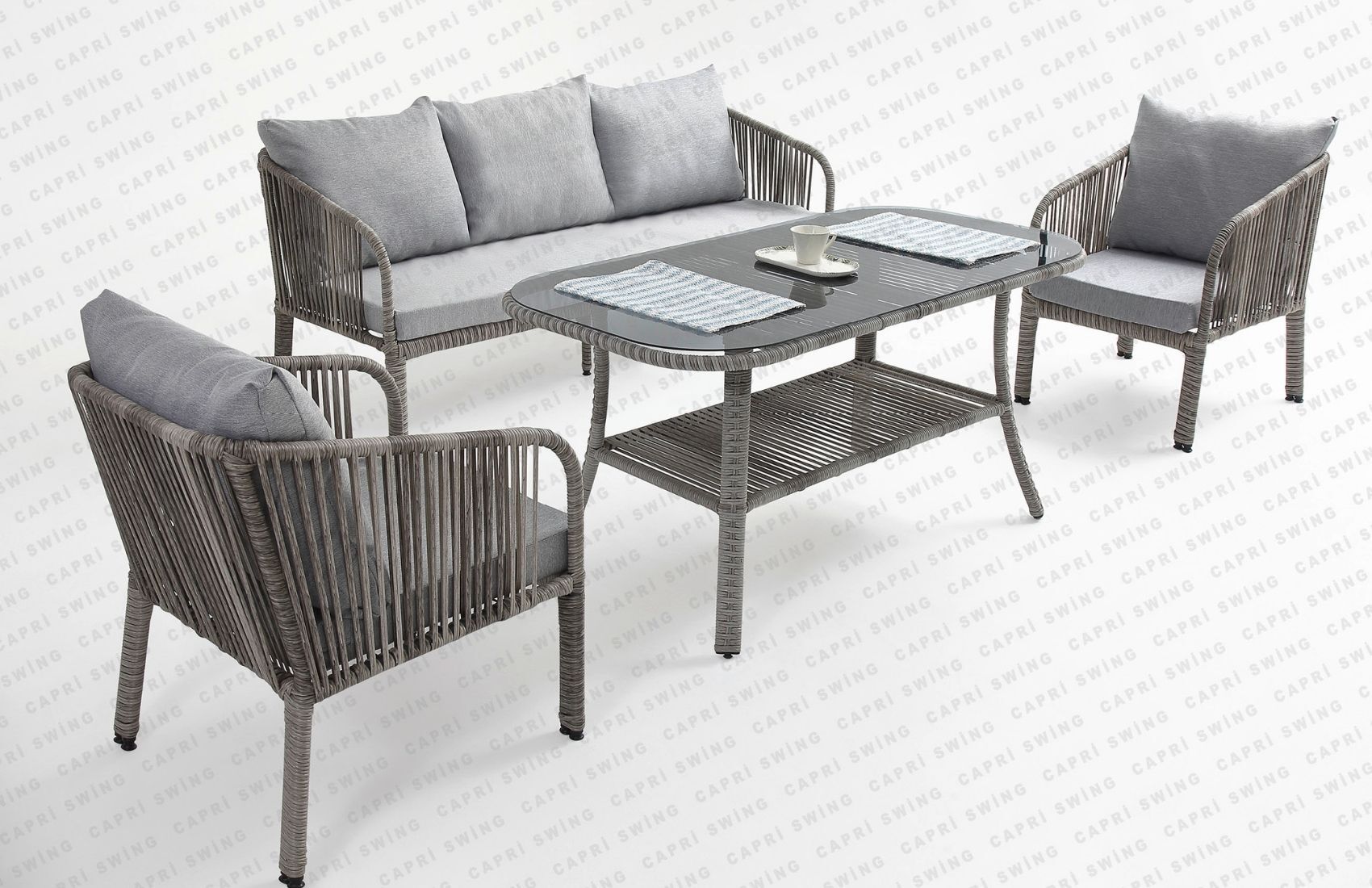 Artemis Üçlü Oturma Grubu (Gri)