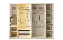 Rio Delux Yatak Odası Takımı(6 Kapaklı)