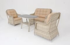 Pares İkili Oturma Grubu (Krem)