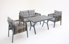 Petra İkili Oturma Grubu (Gri)