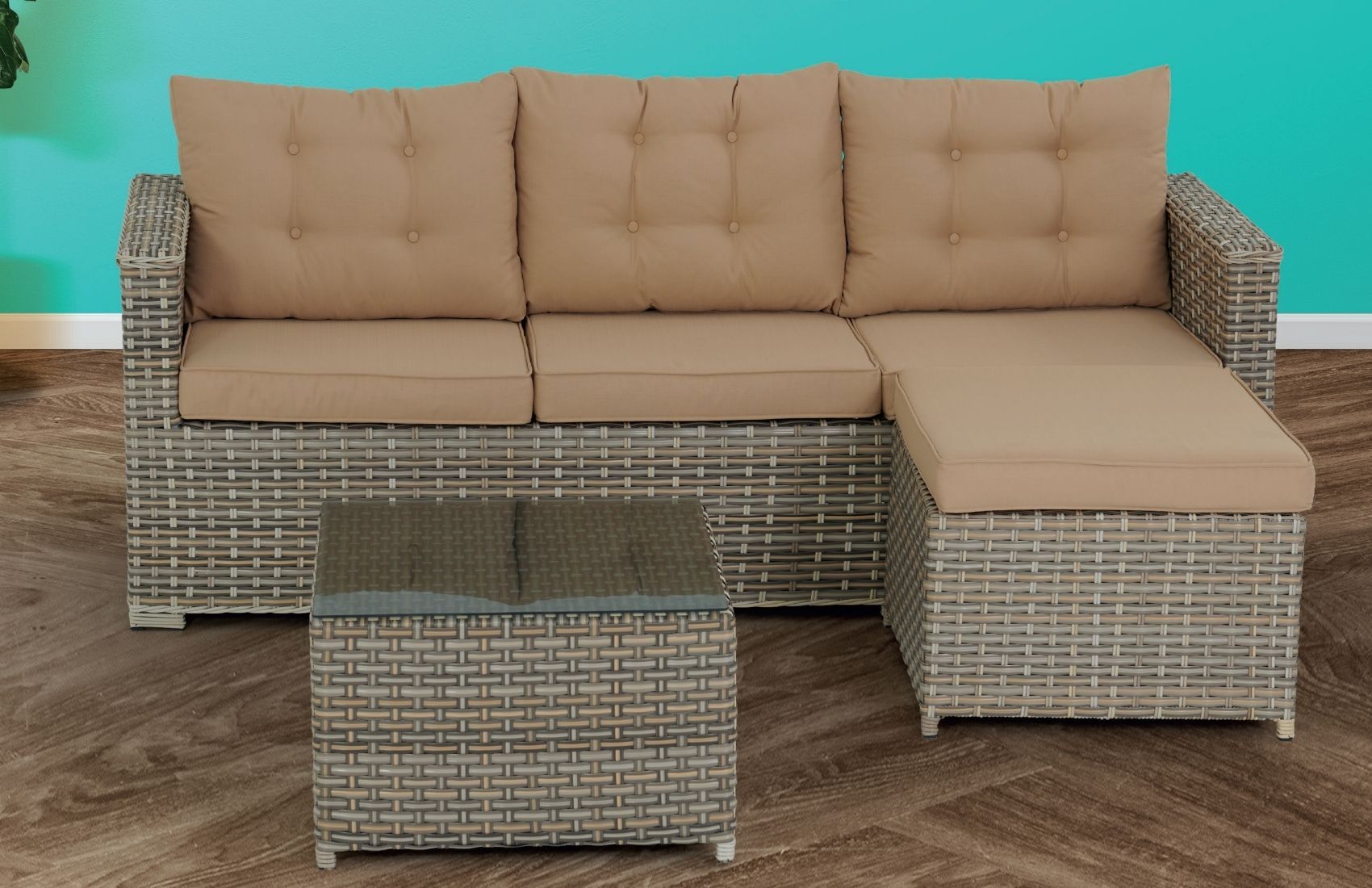 Koza X Köşe Oturma Grubu (Kahve)