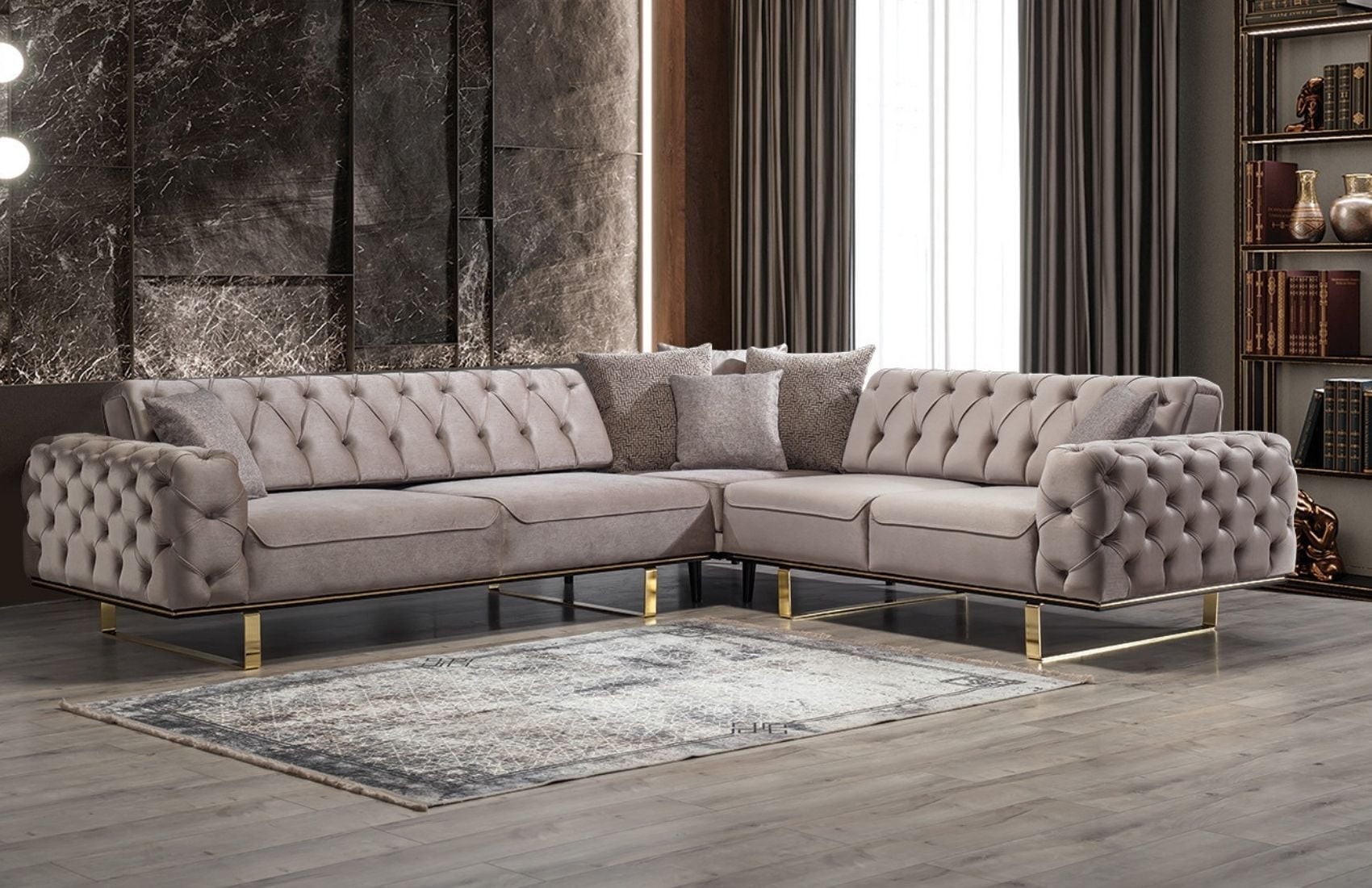 Lila C Köşe Koltuk 3K2