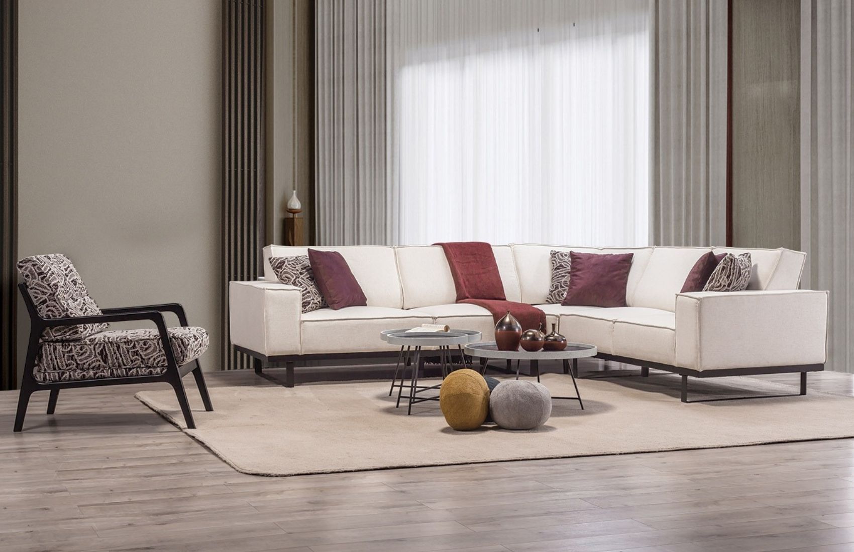 Marion E Köşe Koltuk Takımı (3K2)