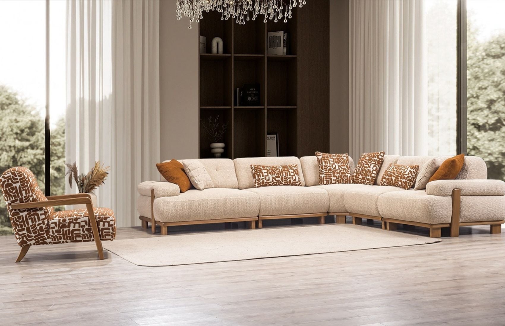 Panda D Köşe Koltuk Takımı (3K2)