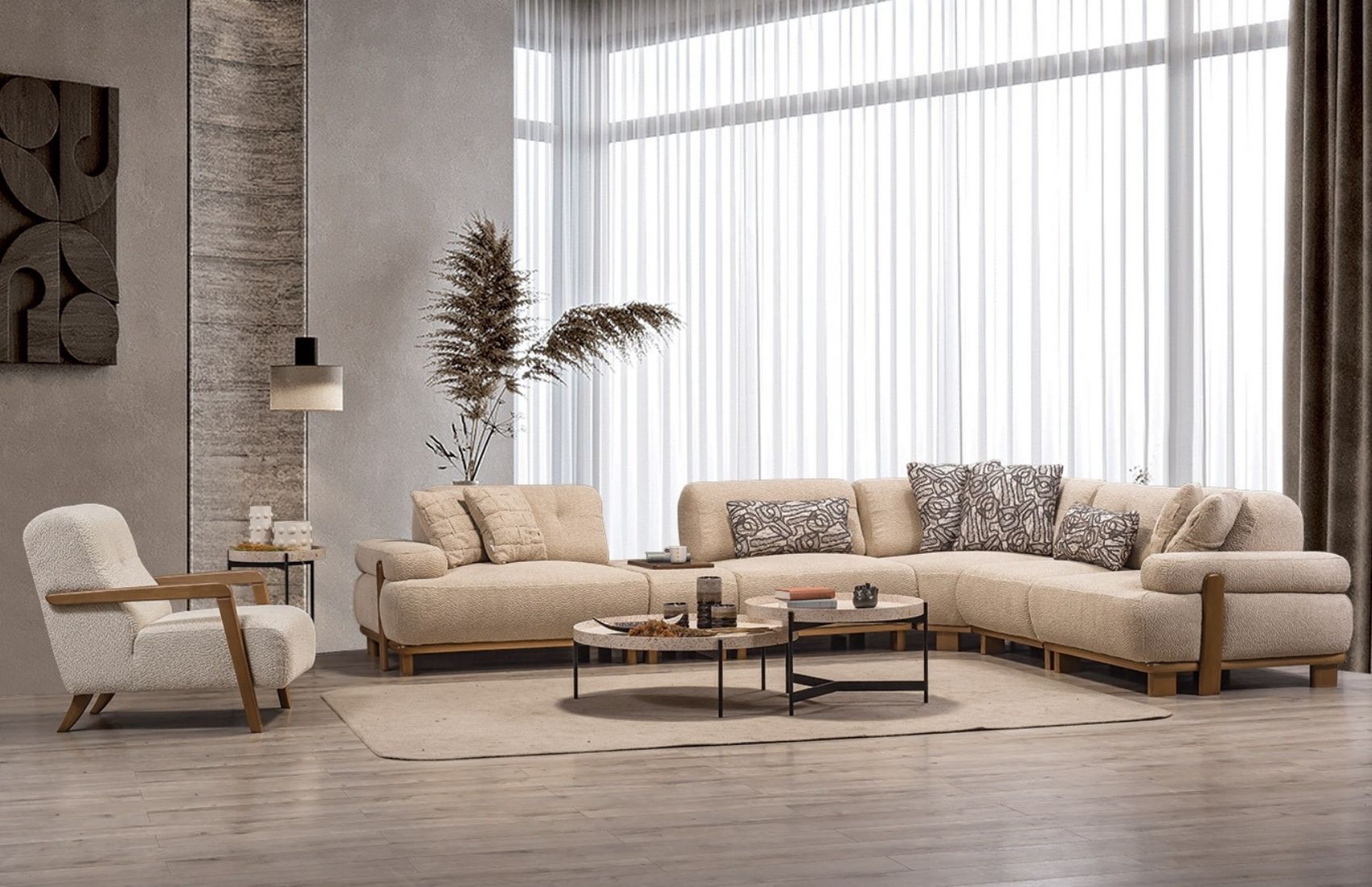 Panda E Köşe Koltuk Takım (2+D)1