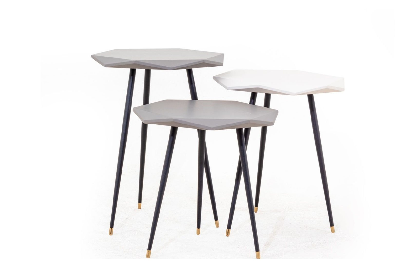 Barcelona Üçlü Servis Sehpası