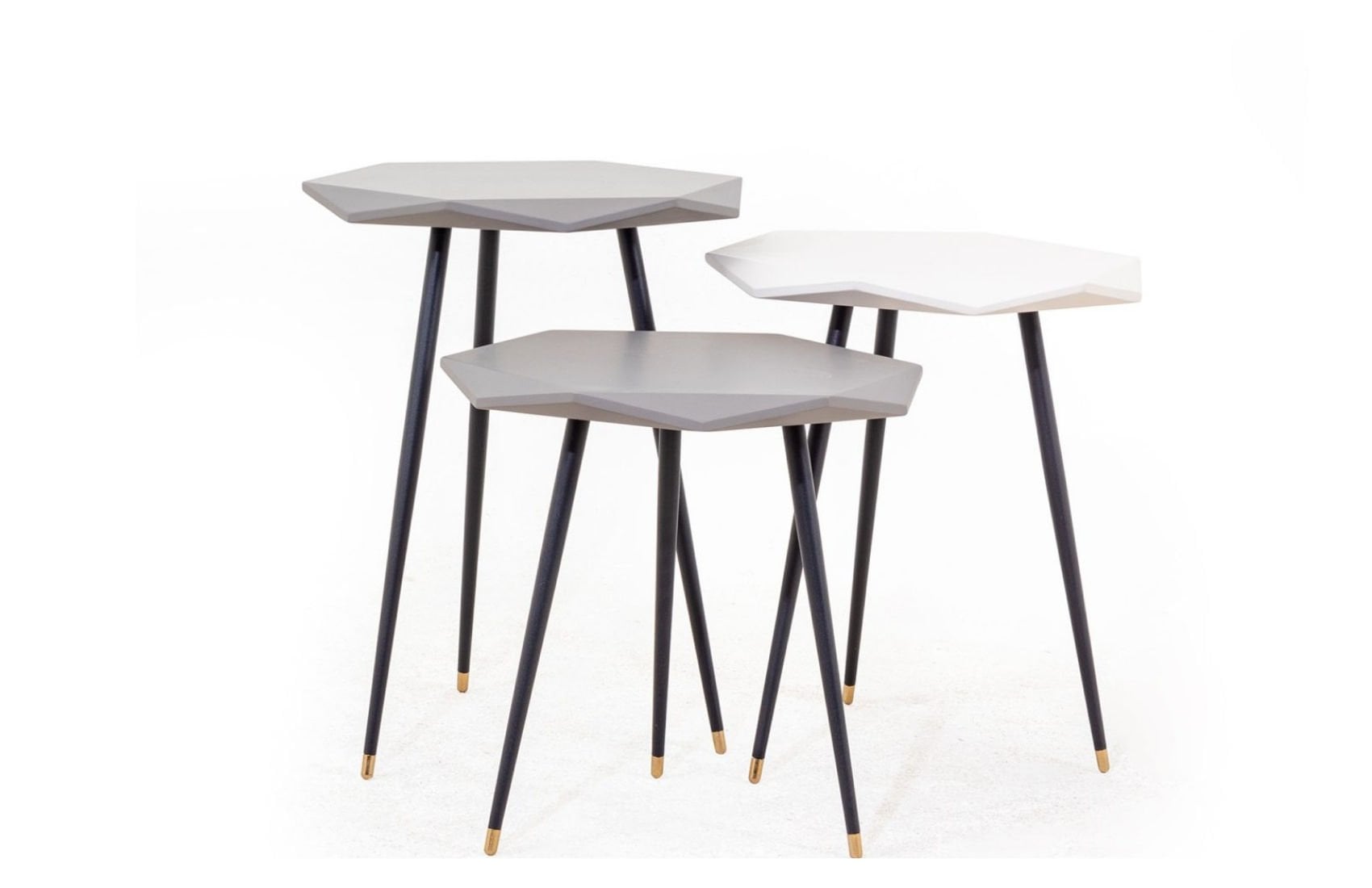 Barcelona Üçlü Servis Sehpası