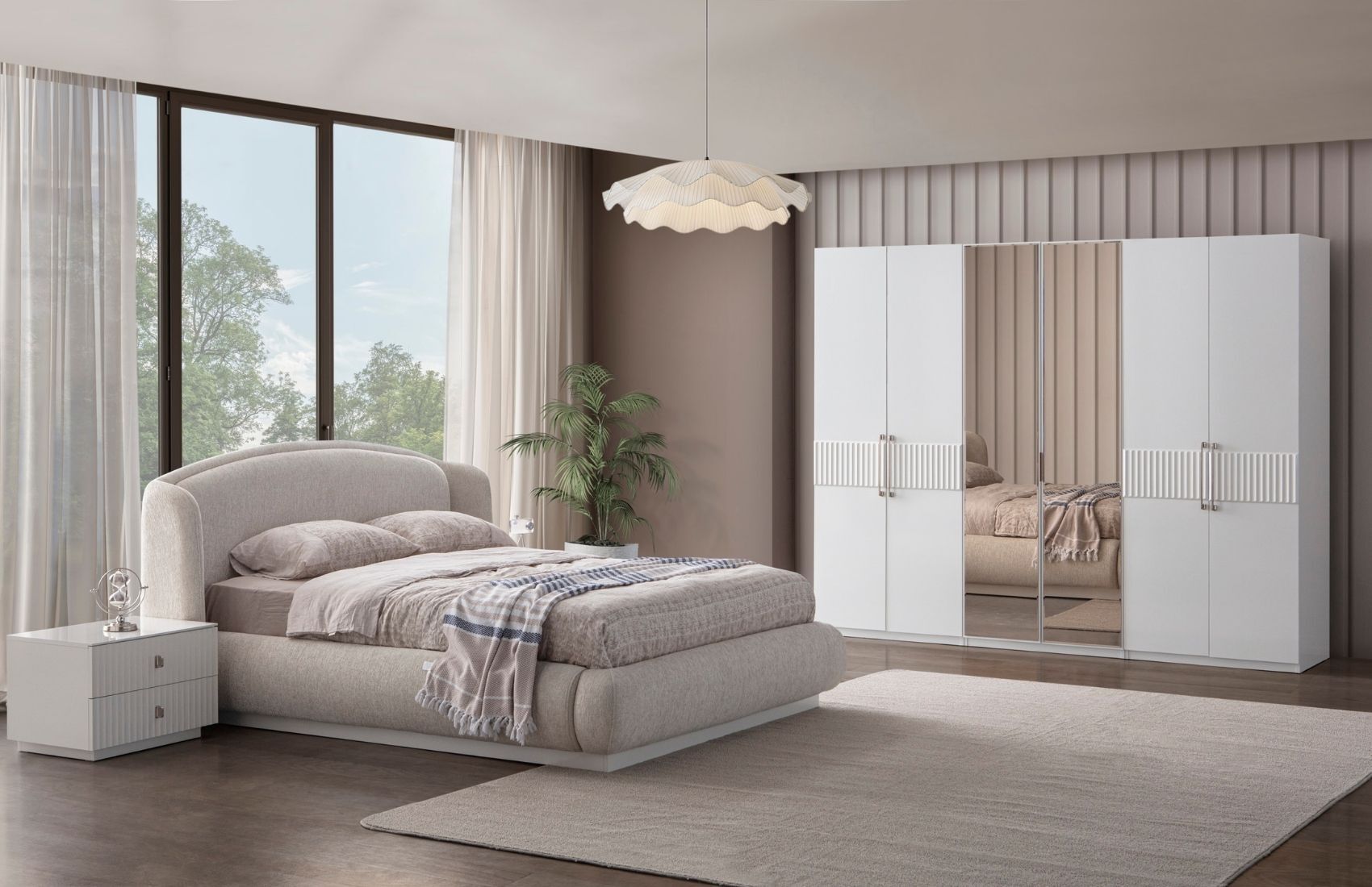 Bronz Yatak Odası Takımı (6 Kapaklı)