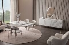 Bronz Yemek Odası Takımı